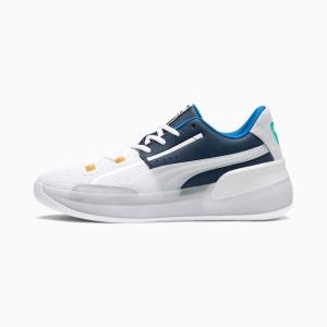 Puma Clyde Hardwood Retro Women's Basketball Shoes Navy / Pink | PM723TAE