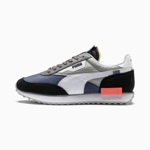Puma Future Rider Play On Women's Sneakers Black / White / Blue | PM194OTH