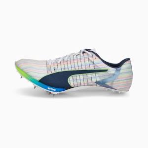 Puma evoSPEED TOKYO NITRO Track and Field Spikes Women's Running Shoes White Green | PM482AES